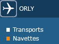 Transports et services de navettes - Aéroport d'Orly