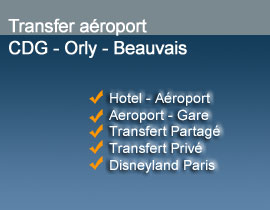 Navette et transfert a�roport en ligne - service de r�servation pour Roissy CDG
