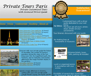 Private Tours Paris - Service de transport de personnes