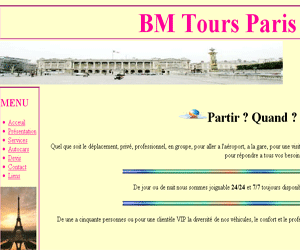 Bm Tours Paris Sarl - Service de transport de personnes