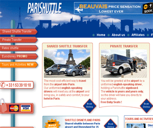 Parishuttle - Service de transport de personnes